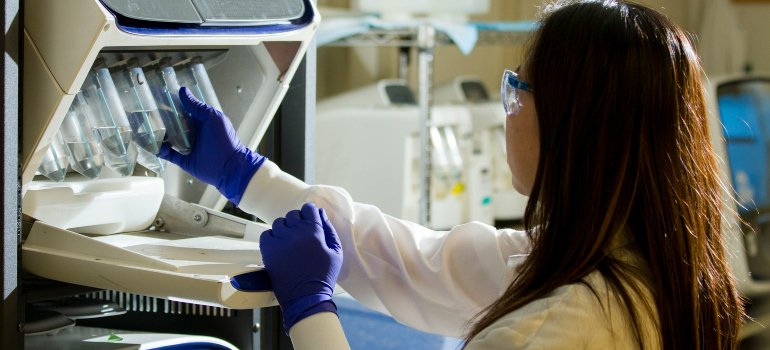 A geneticist studies hereditary diseases and the gene mutations that cause them.